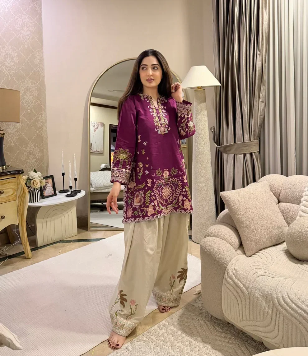 Mulberry Bloom 3PCs EMBROIDERY