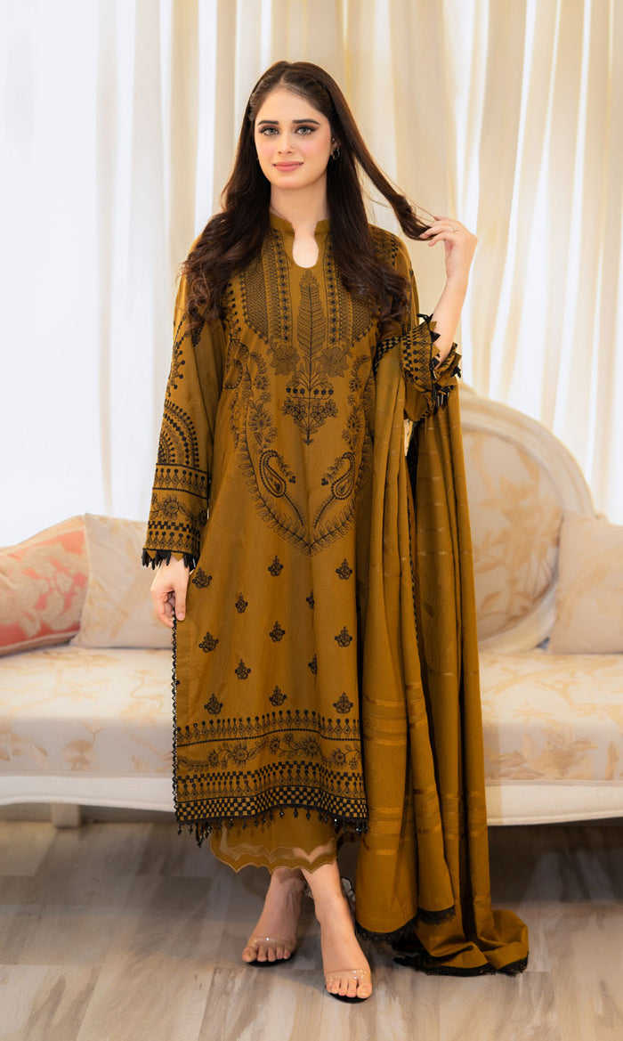 Zaitoon Emb Stiched 3Pcs