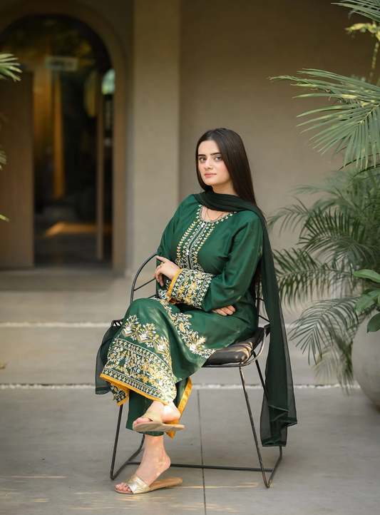 Deni Emb 3 PC Suit