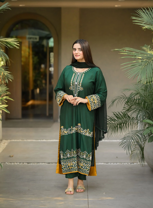 Deni Emb 3 PC Suit